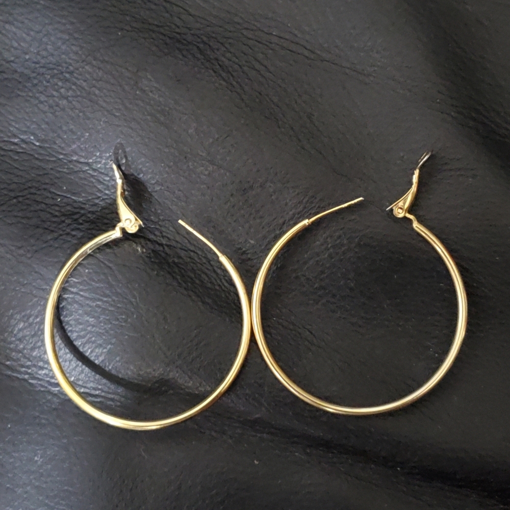 Silver 925 IBB TH Hoop earrings - Picture 4 of 6
